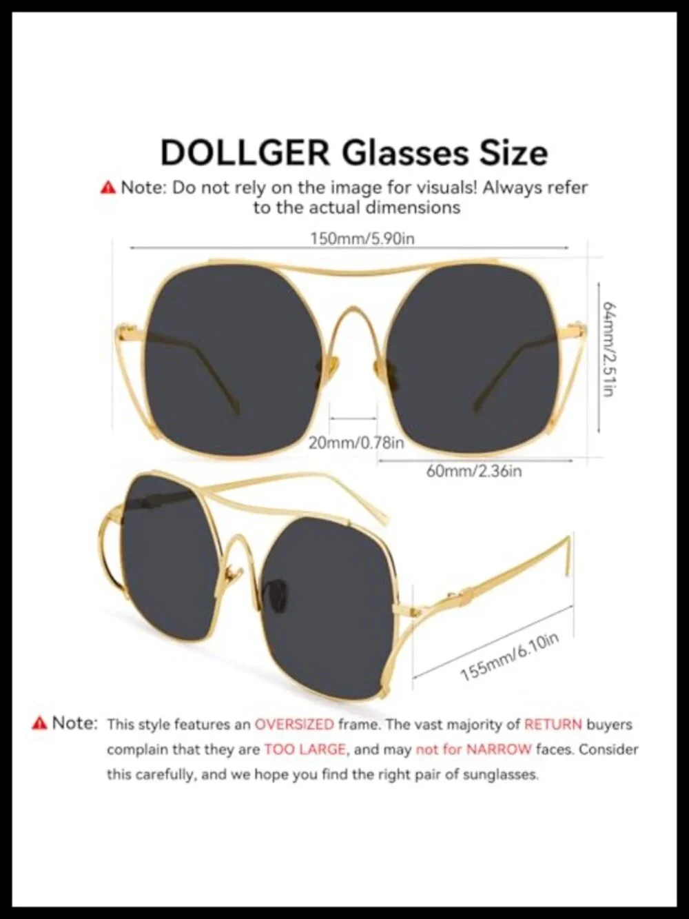 Oversized Aviator Sunglasses for Women UV400 Metal Frame